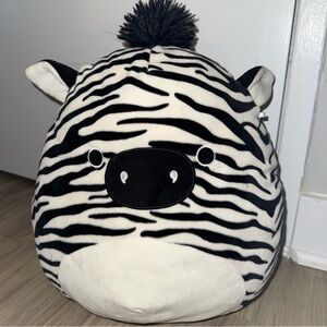 Squishmallows Zebra Plush - Black and White